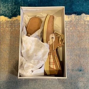 Sperry Bluefish Greige/Plaid